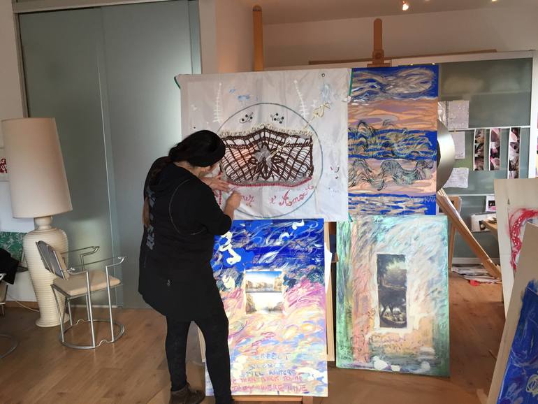 Original Abstract Landscape Painting by Mara Montanari
