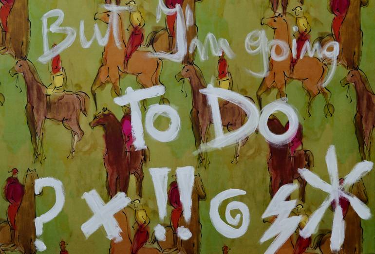 Original Figurative Horse Painting by Mara Montanari