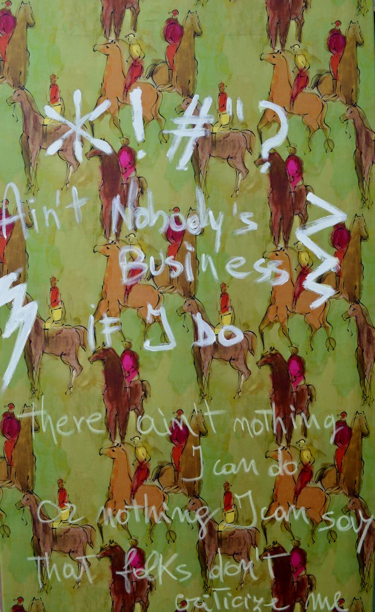 Original Figurative Horse Painting by Mara Montanari