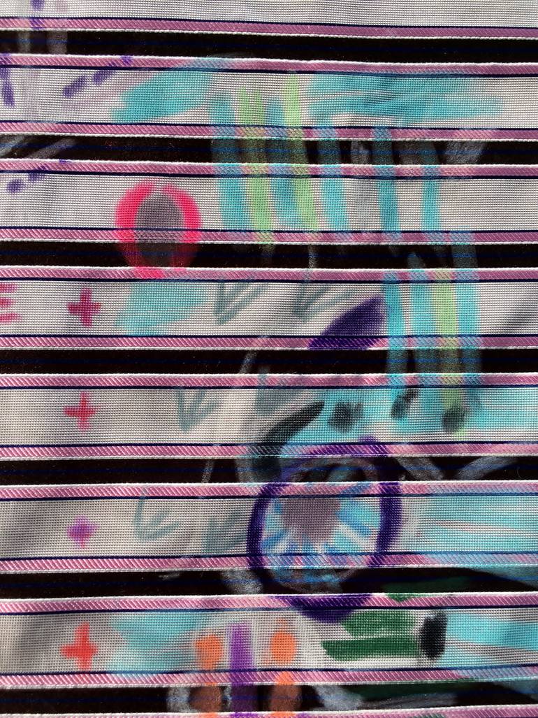 Original Abstract Expressionism Calligraphy Painting by Mara Montanari