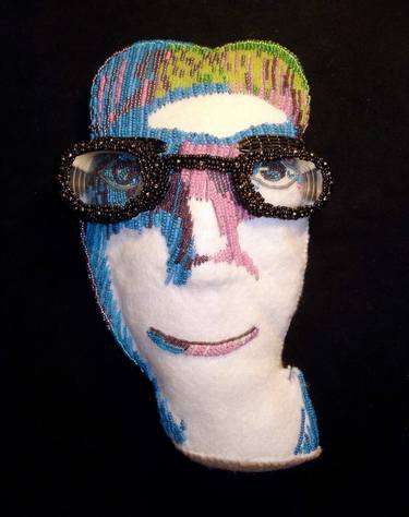 Original Pop Art People Sculpture by The Lone Beader