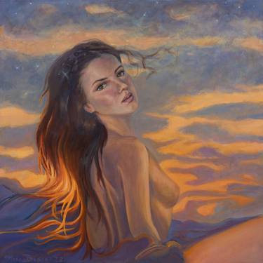 Saatchi Art Artist Marco Busoni; Paintings, “Sunset  - the beautiful transition from day to night” #art