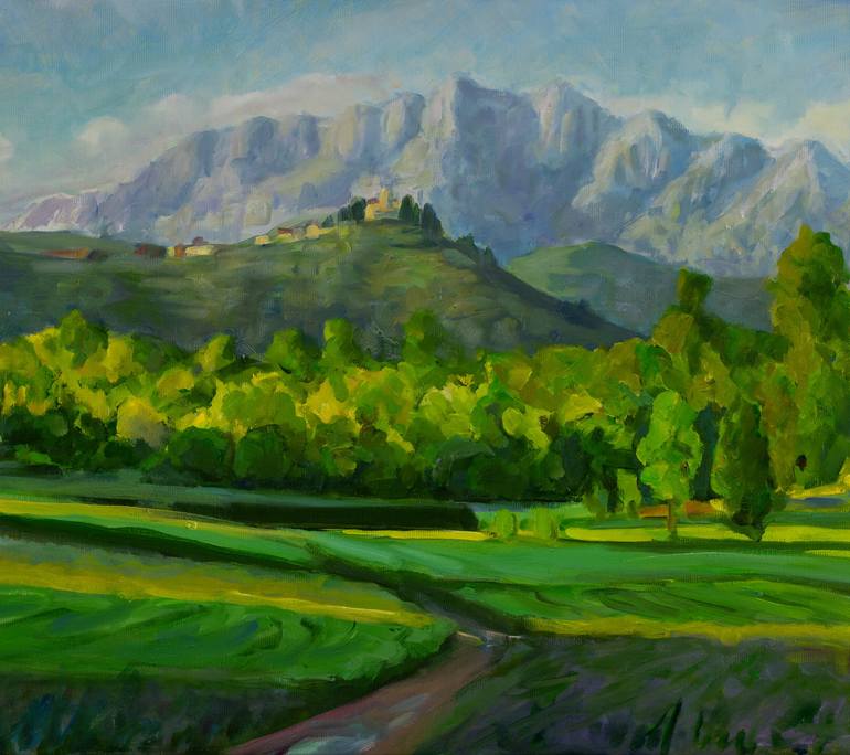 Original Impressionism Landscape Painting by Marco Busoni