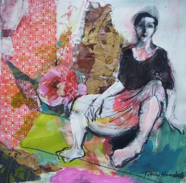 Print of Expressionism Nude Collage by Fotini Hamidieli Martou