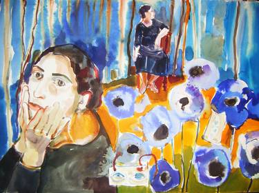 Print of Expressionism People Paintings by Fotini Hamidieli Martou