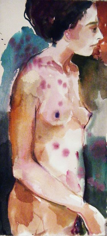 Print of Nude Paintings by Fotini Hamidieli Martou