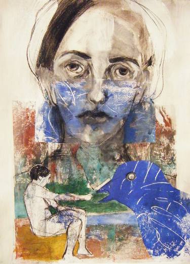 Print of Expressionism People Collage by Fotini Hamidieli Martou