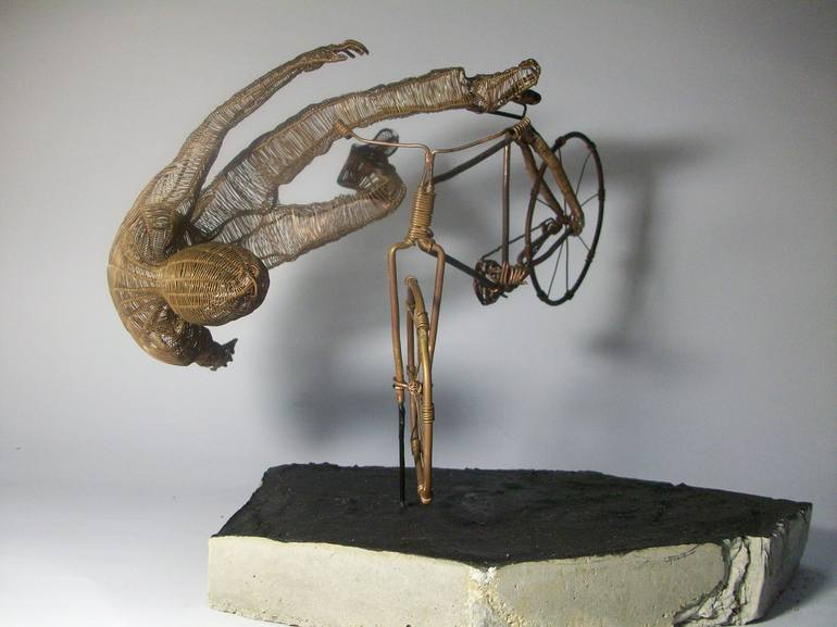 Original Bicycle Sculpture by Alejandro Reyes Andreu