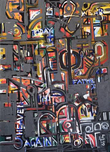 Original Abstract Graffiti Painting by Gordon Keddie