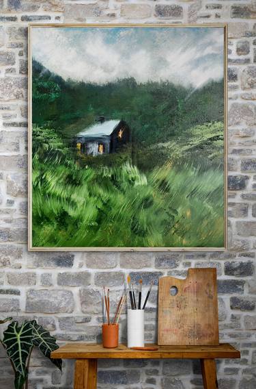 Original Expressionism Landscape Painting by ed morrissey
