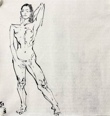 Original Nude Drawings by Gao Cheng