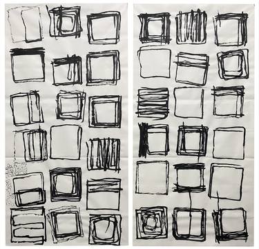 Original Abstract Drawings by Gao Cheng