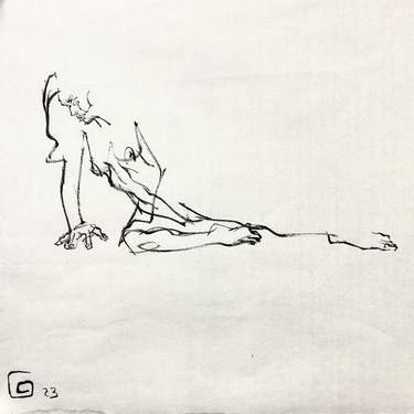 Original Nude Drawings by Gao Cheng