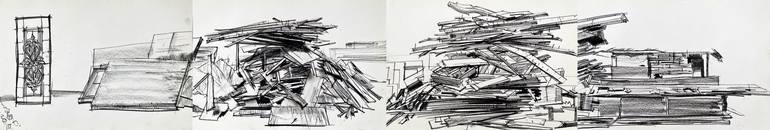 Horizontal line241021横 Drawing by Gao Cheng | Saatchi Art Guatemala