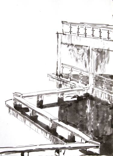 Original Expressionism Architecture Drawings by Gao Cheng
