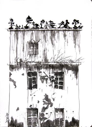 Original Expressionism Architecture Drawings by Gao Cheng