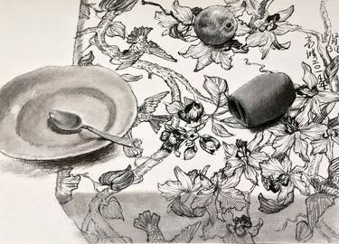 Print of Still Life Drawings by Gao Cheng