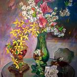 Still life with art supplies Painting by Maryna Danylovych