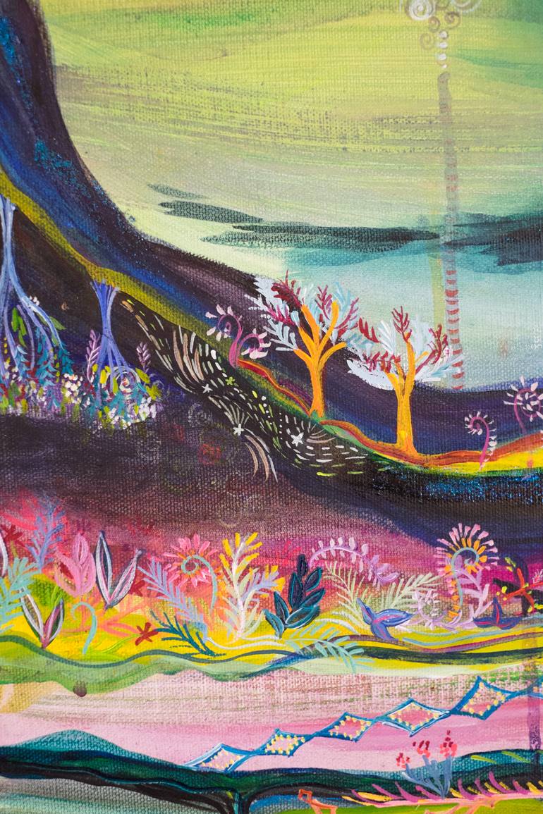 Original Abstract Expressionism Nature Painting by Kim Tateo