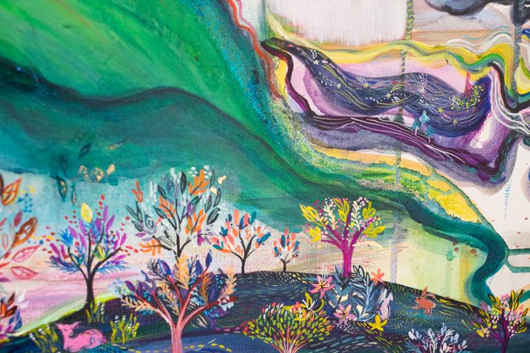 Original Abstract Expressionism Nature Painting by Kim Tateo