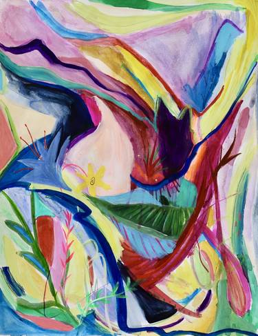 Original Abstract Expressionism Abstract Painting by Kim Tateo