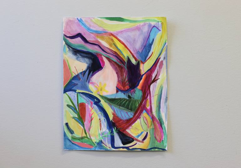 Original Abstract Expressionism Abstract Painting by Kim Tateo