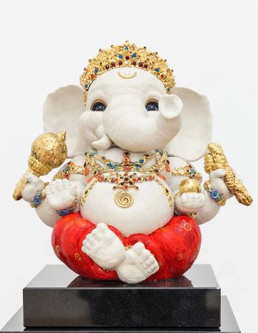 Saatchi Art Artist Brigitte Saugstad; Sculpture, “Ganesha"Divine Inner Child"” #art