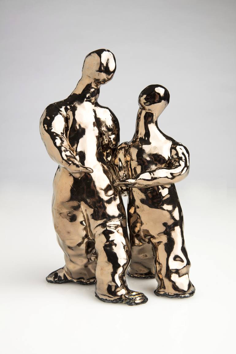 Original Abstract Love Sculpture by Brigitte Saugstad