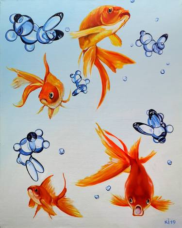 Print of Figurative Fish Paintings by Igor Konovalov