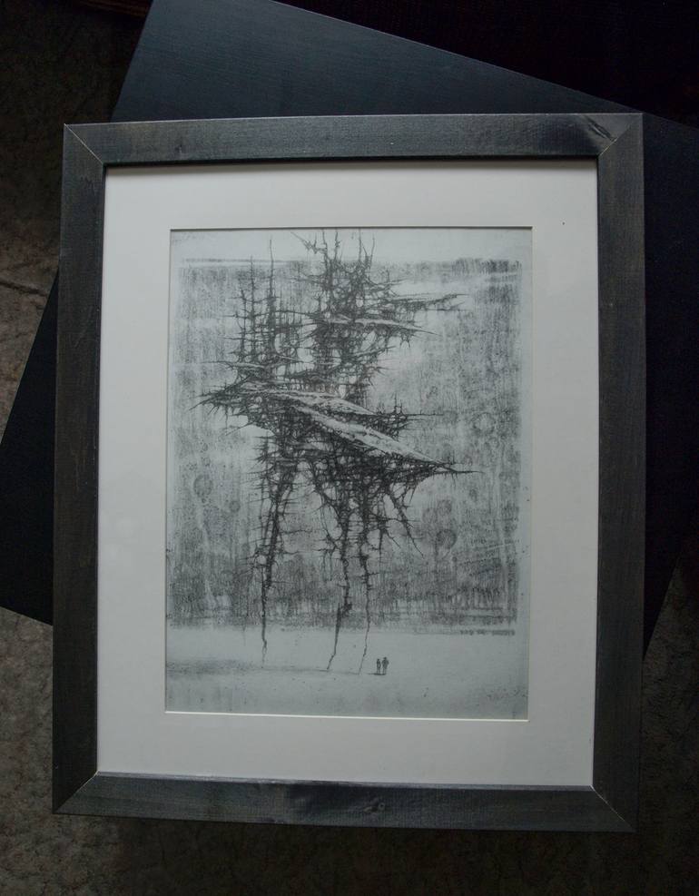 Original Abstract Architecture Drawing by Sergey Skachkov