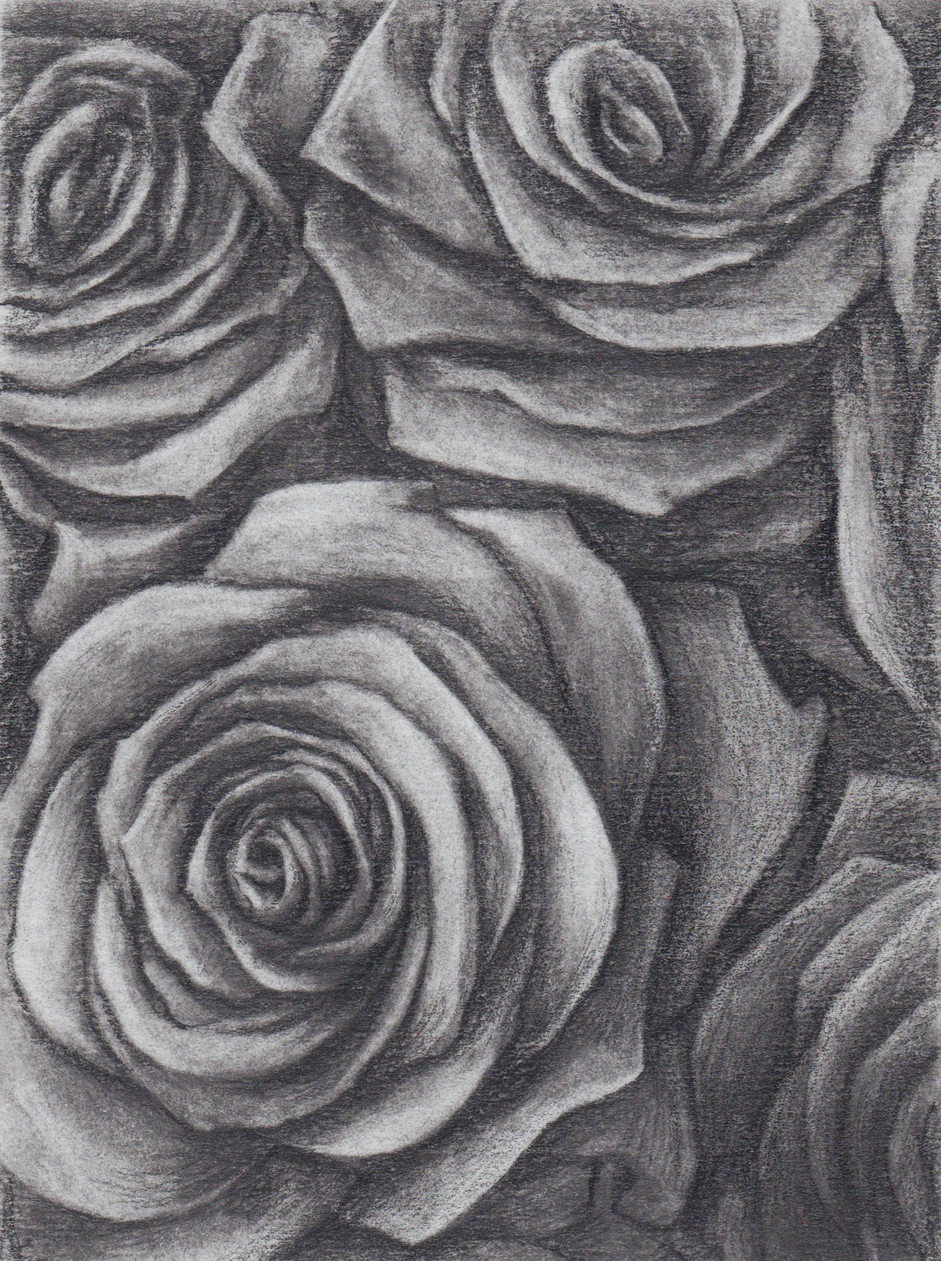 【原画一点物】Black Rose｜薔薇の絵 花 Original Art 12753023-WJVWLDUD-33.jpg