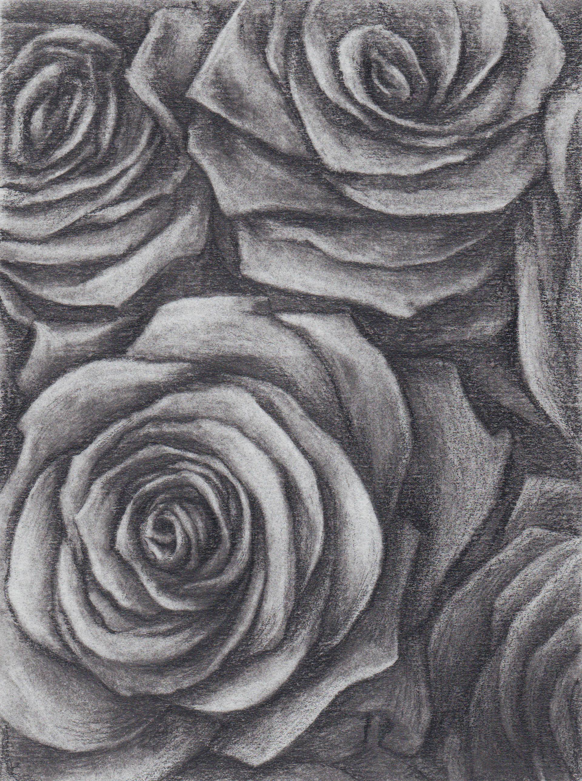 【原画一点物】Black Rose｜薔薇の絵 花 Original Art 12753023-WJVWLDUD-8.jpg
