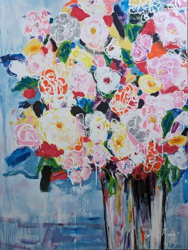 Original Floral Paintings by Deb Massa