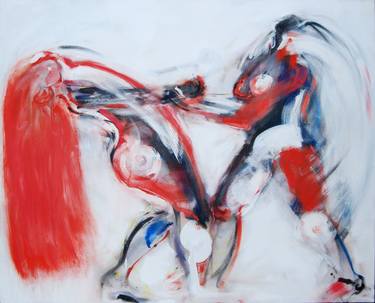Print of Abstract Expressionism Nude Paintings by Natalia Markowska