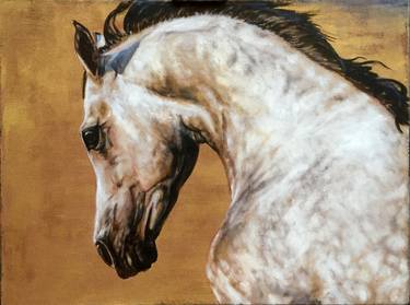 Print of Horse Paintings by Dace Strausa