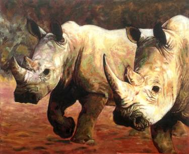 Original Fine Art Animal Painting by Dace Strausa