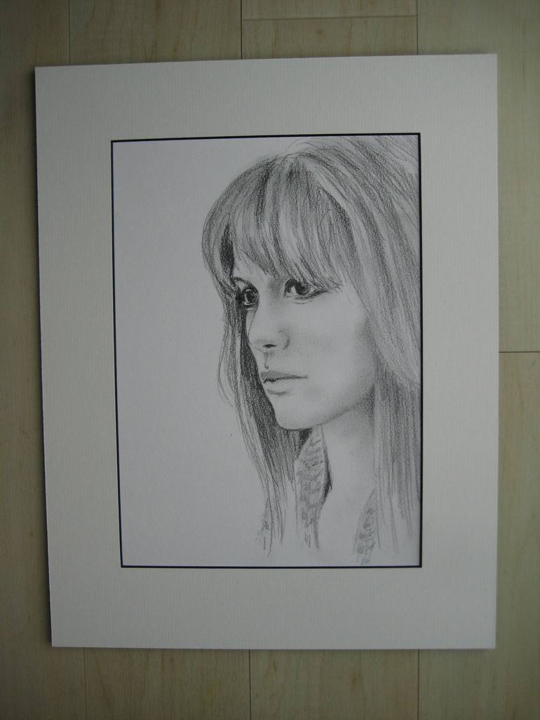 Original Impressionism People Drawing by Gaynor Lester