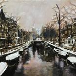 Snowy Amsterdam by Colette van Ojik