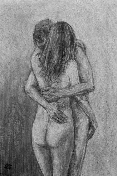 Original Figurative Love Drawings by James Tovey
