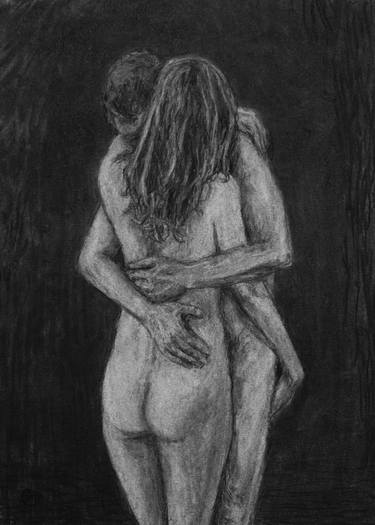 Original Figurative Love Drawings by James Tovey