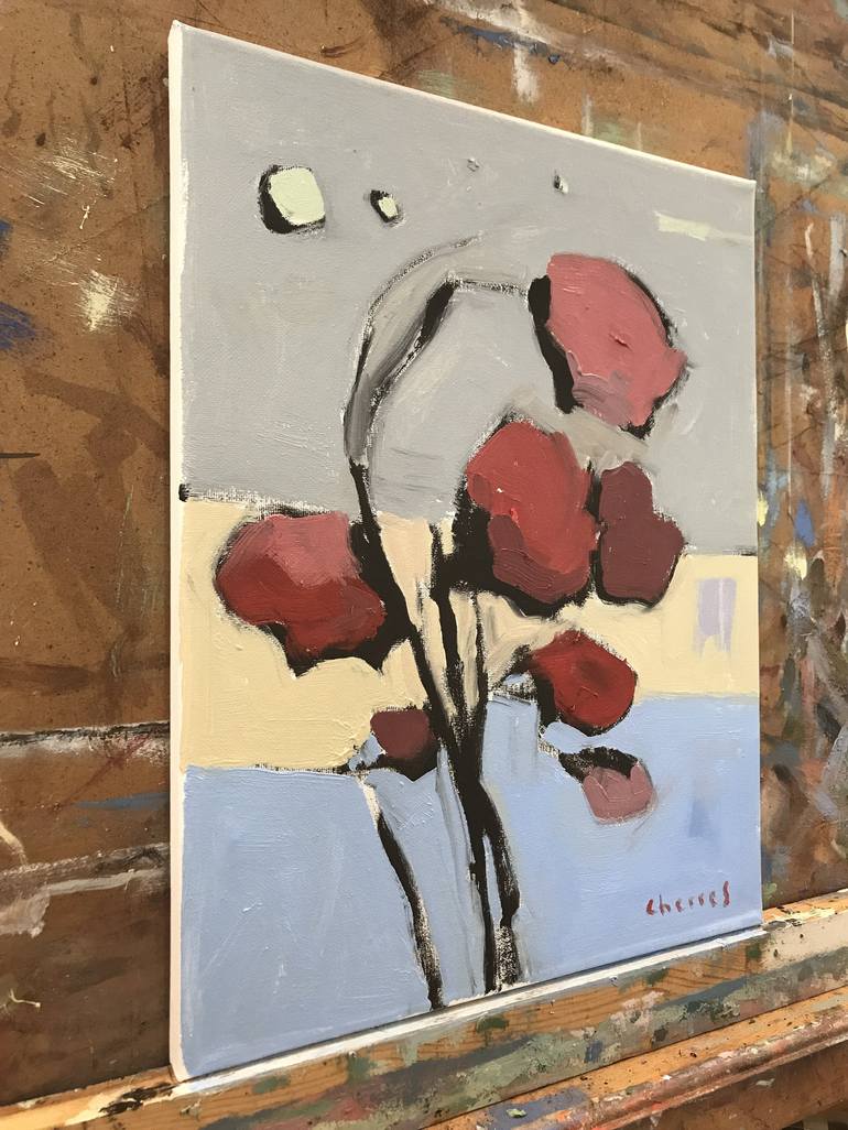 Original Contemporary Floral Painting by Aldo Cherres