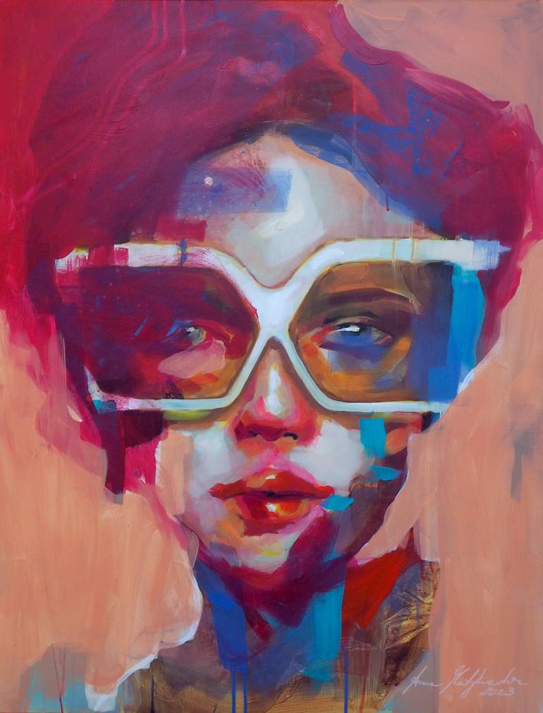 Magic Glasses Painting By Anna Matykiewicz 