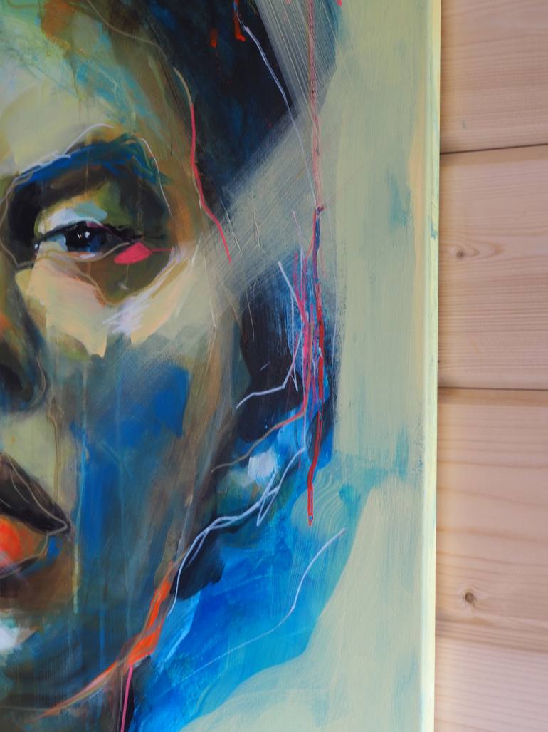 Original Abstract People Painting by Anna Matykiewicz