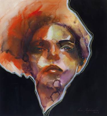 Print of Abstract Portrait Paintings by Anna Matykiewicz