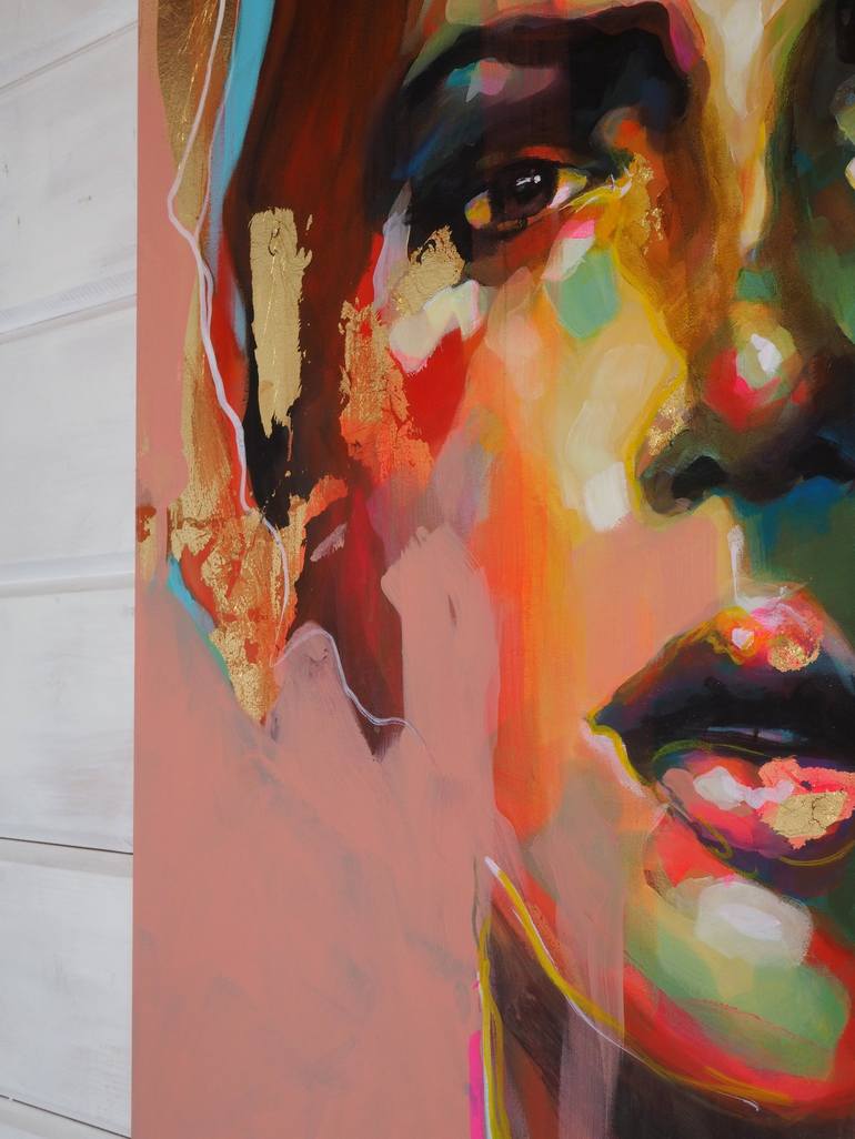 Original Abstract People Painting by Anna Matykiewicz