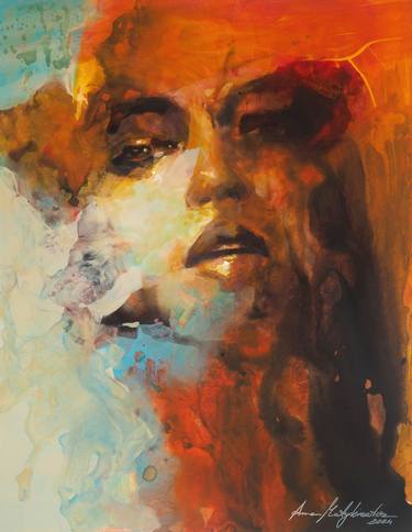 Original Abstract Portrait Paintings by Anna Matykiewicz