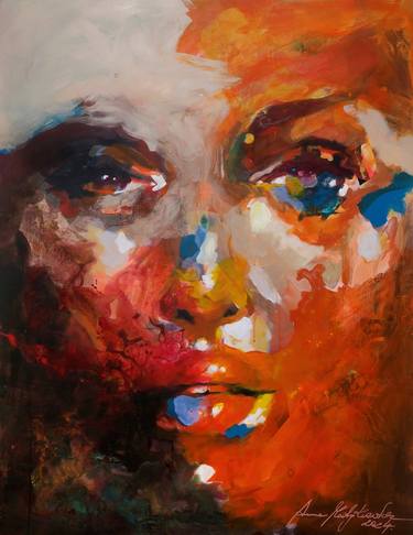 Original Abstract People Paintings by Anna Matykiewicz