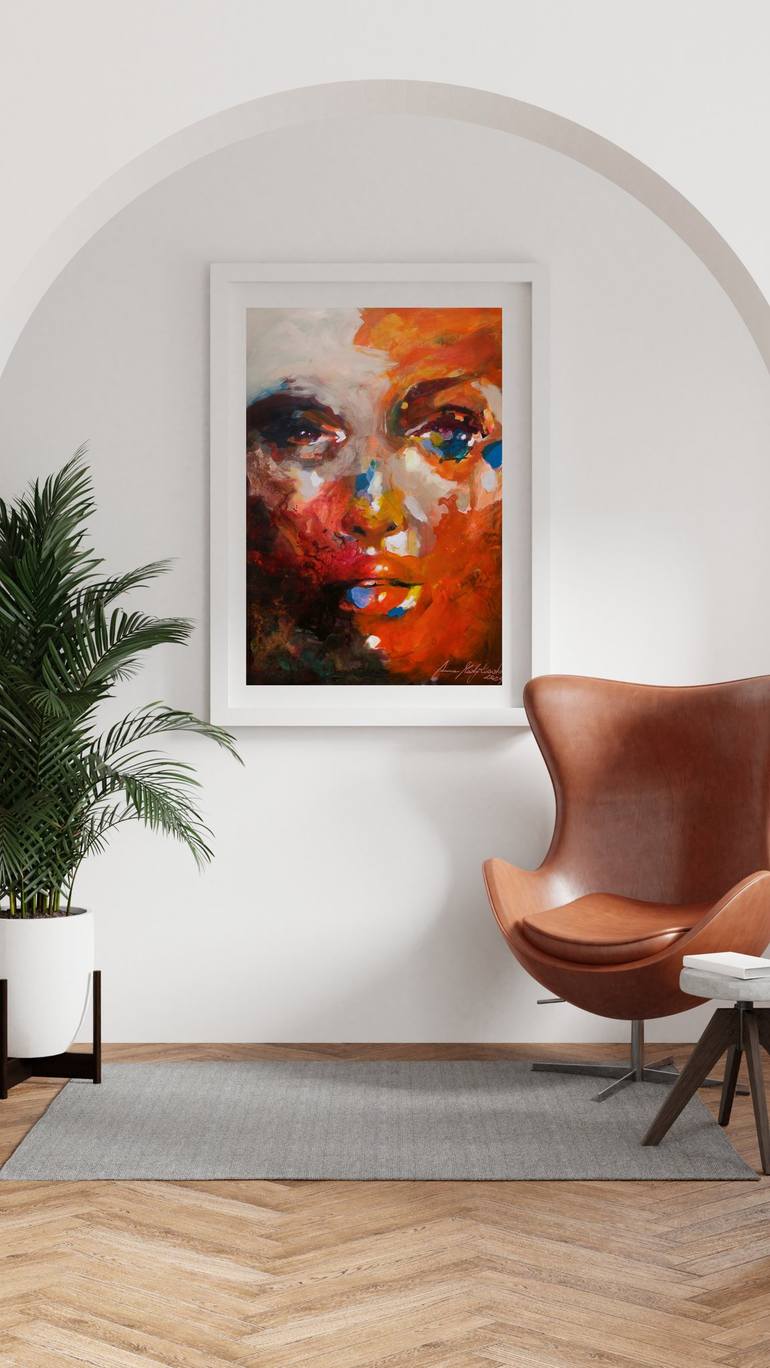 Original Abstract People Painting by Anna Matykiewicz