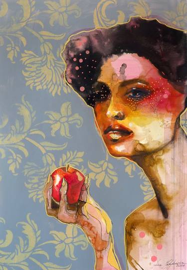 Original Figurative Women Paintings by Anna Matykiewicz