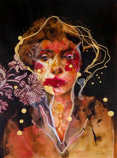 Original Abstract Women Paintings by Anna Matykiewicz